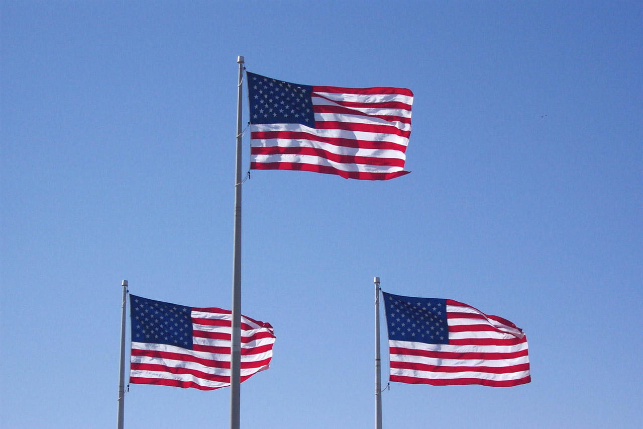 flags patriotic usa free photo