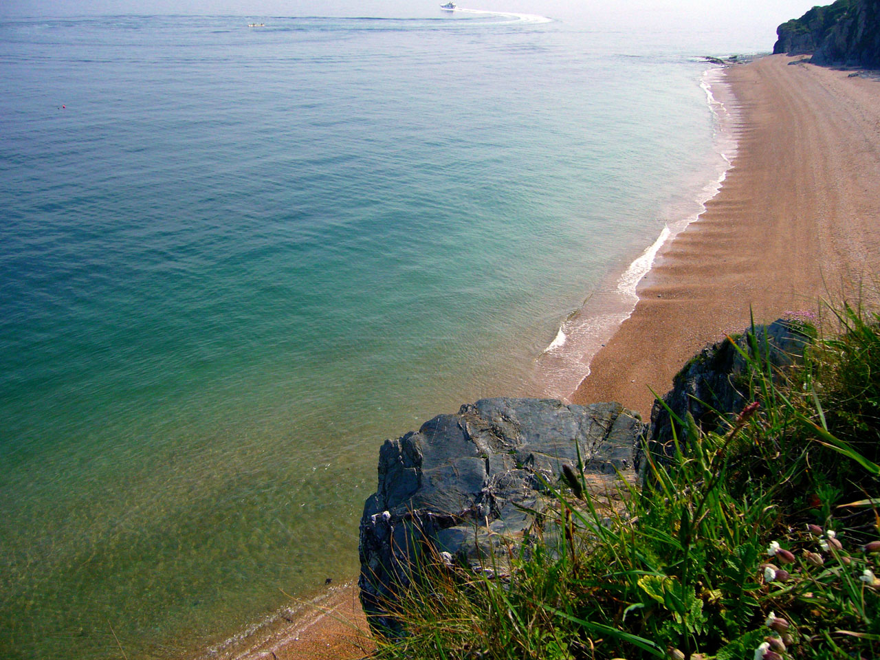 east devon beach sand sea free photo