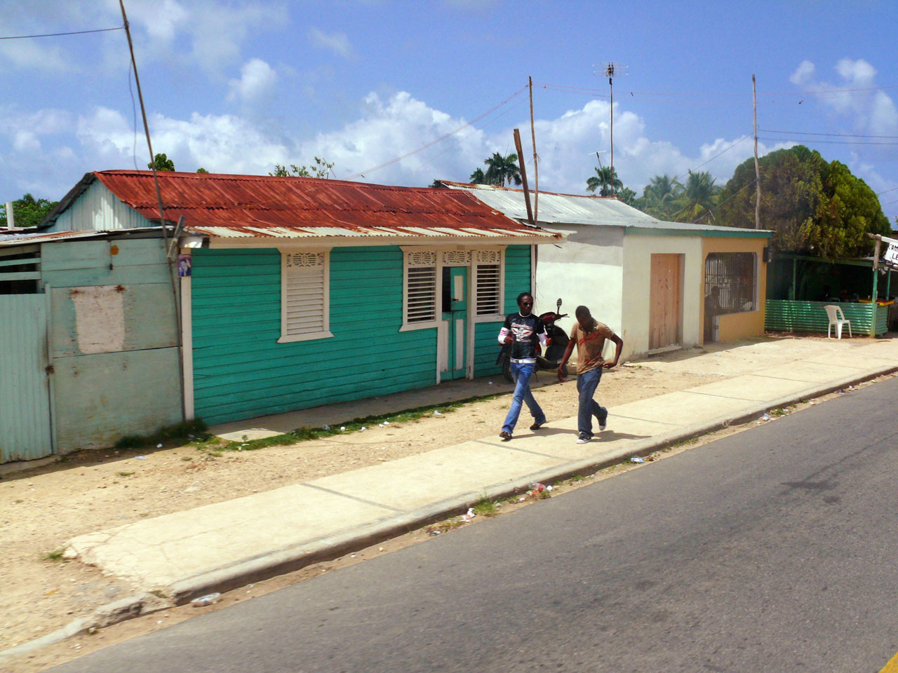 street dominican republic uvero alto free photo