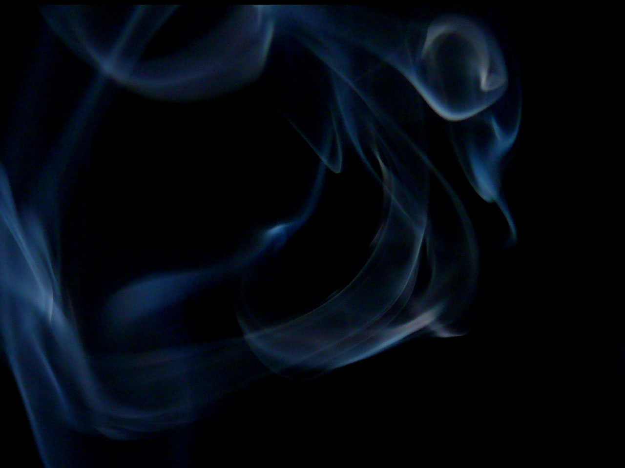 smoke blue black free photo