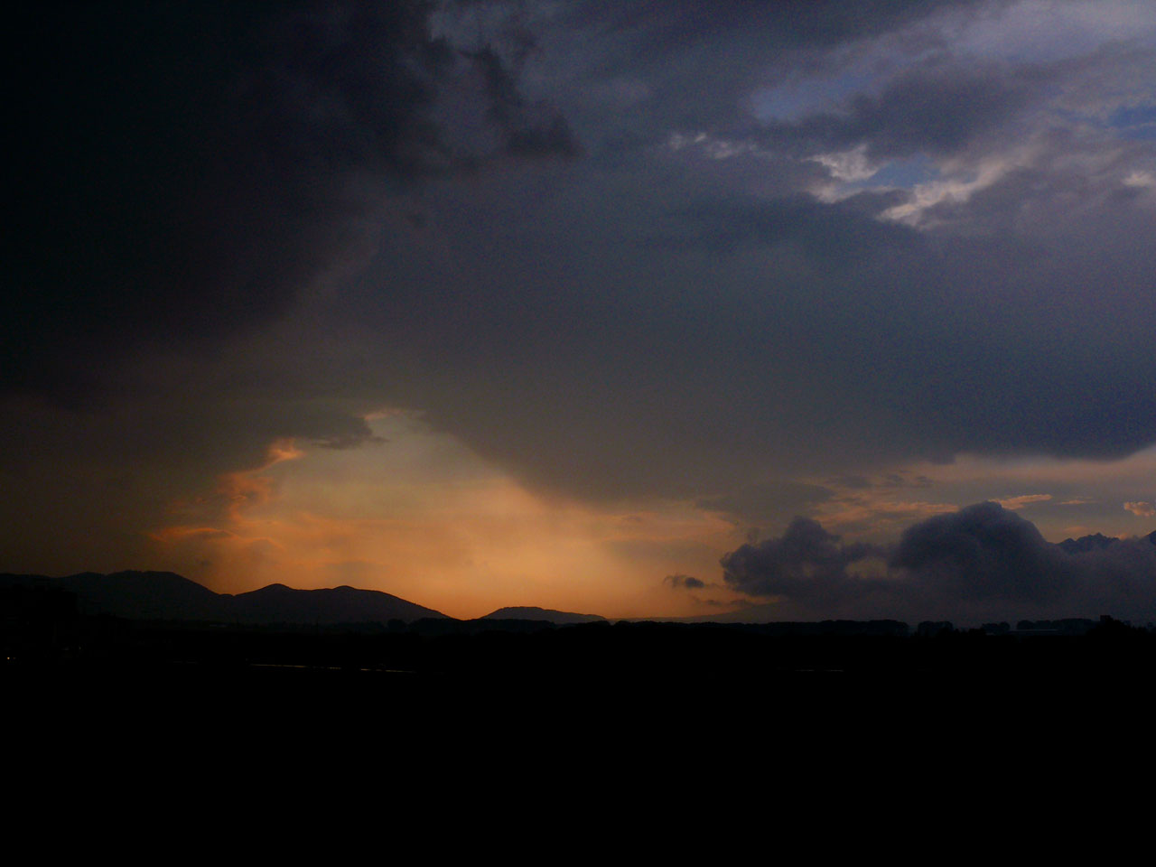 sunset sky colorful free photo