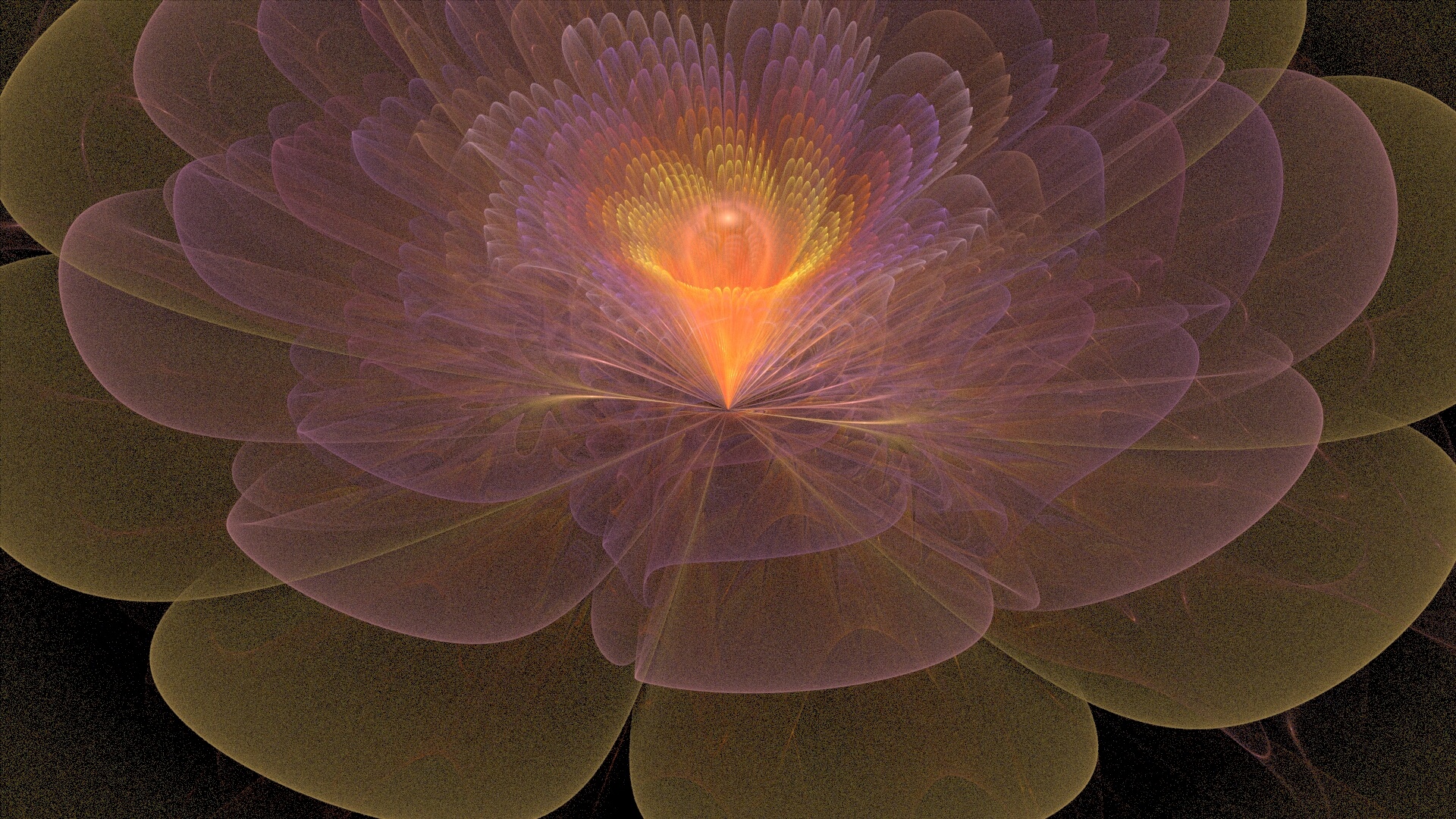 3d fractal flower free photo