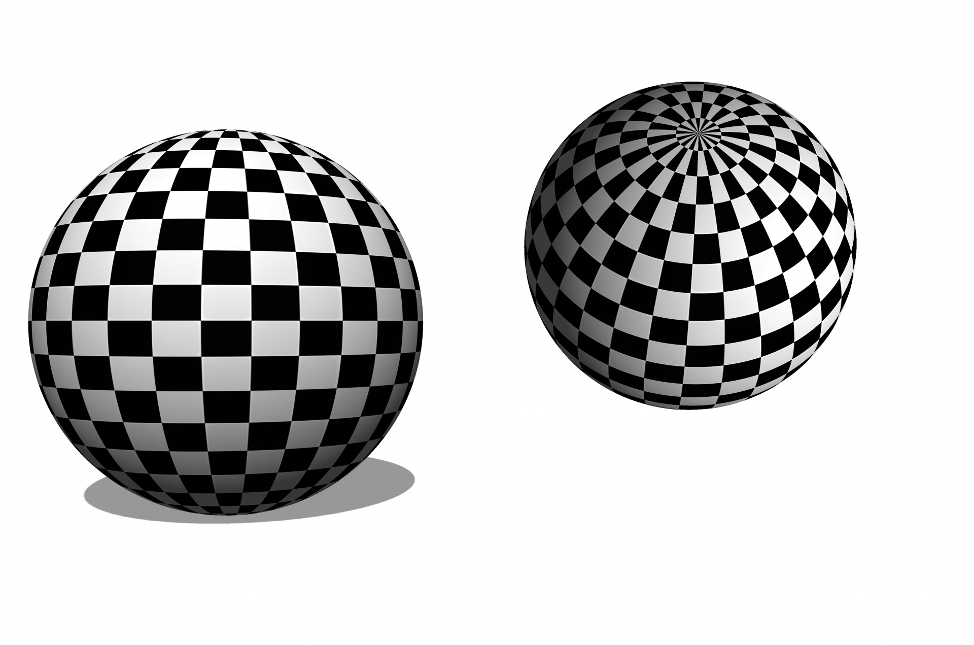Геометрический шар черно белый
