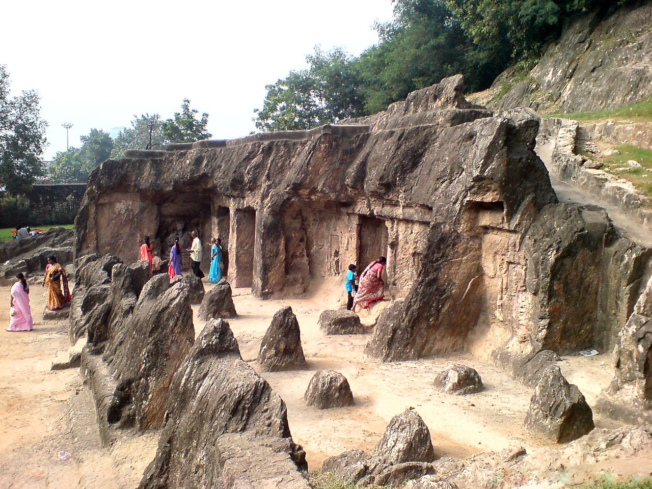 vijayawada caves historical monuments free photo