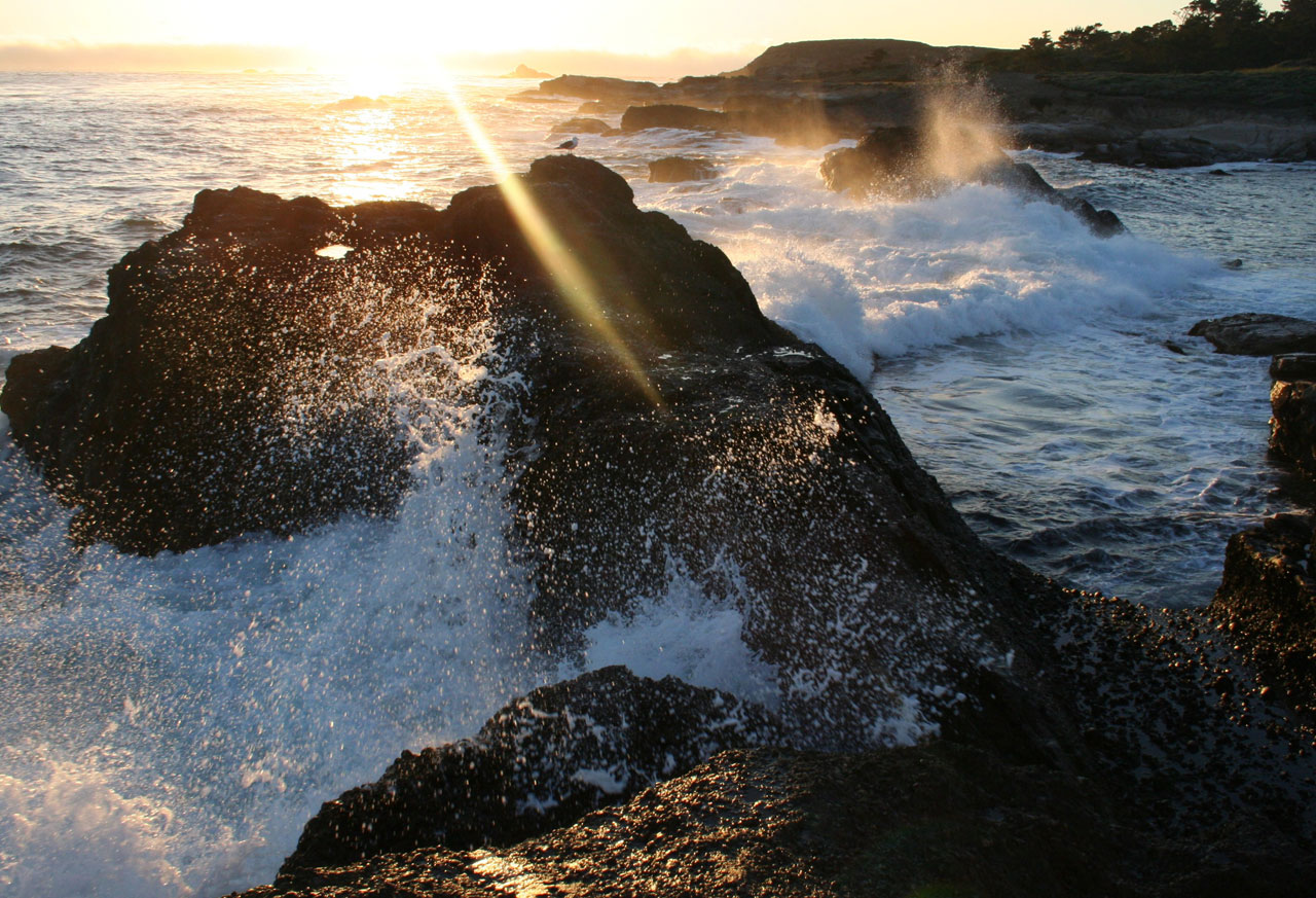 carmel waves sunset free photo