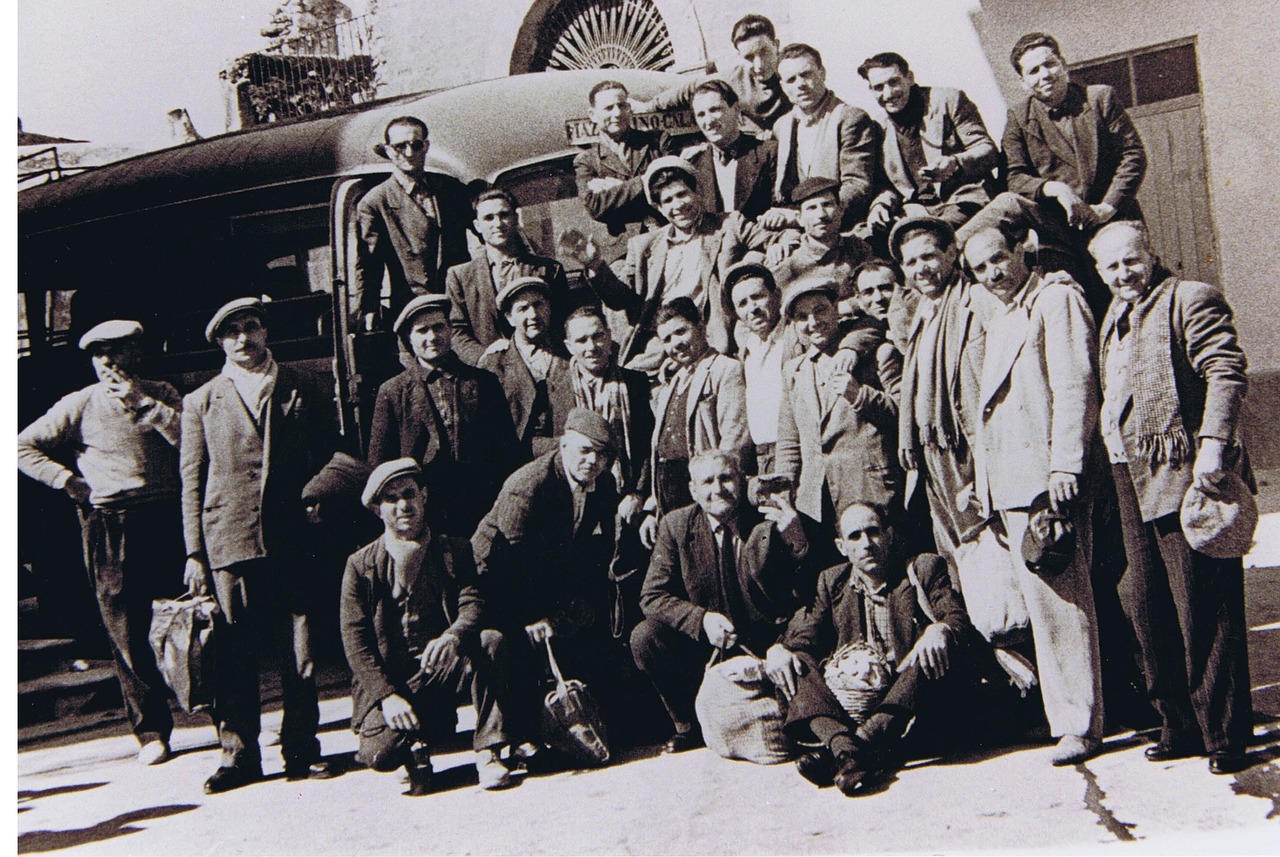 50's miners sicily free photo