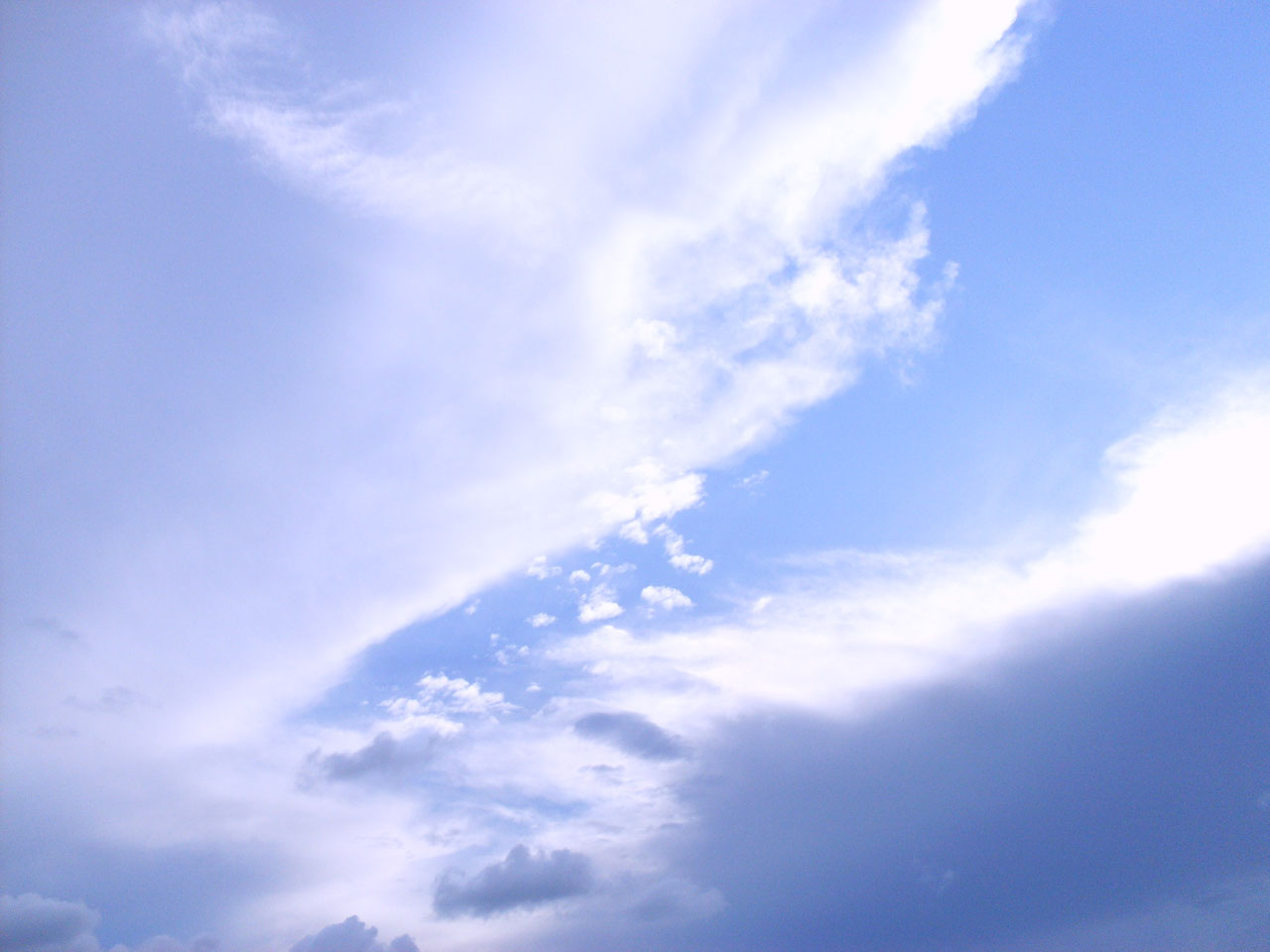 clouds sky blue free photo