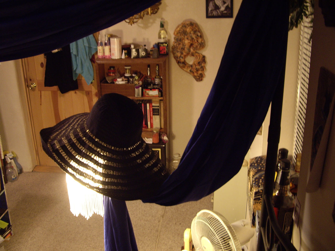 hat lamp curtain free photo