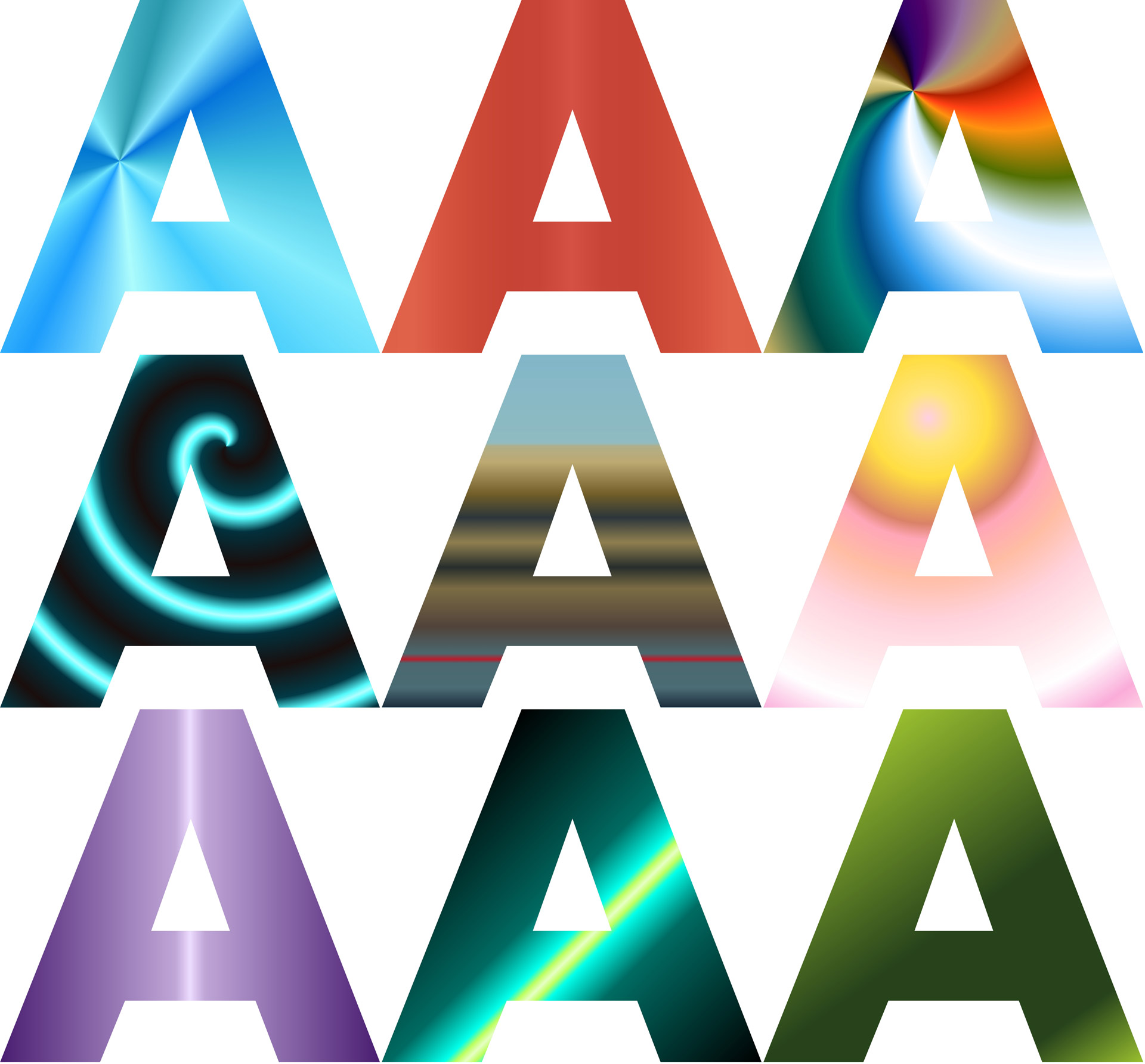 9 letters alphabet free photo