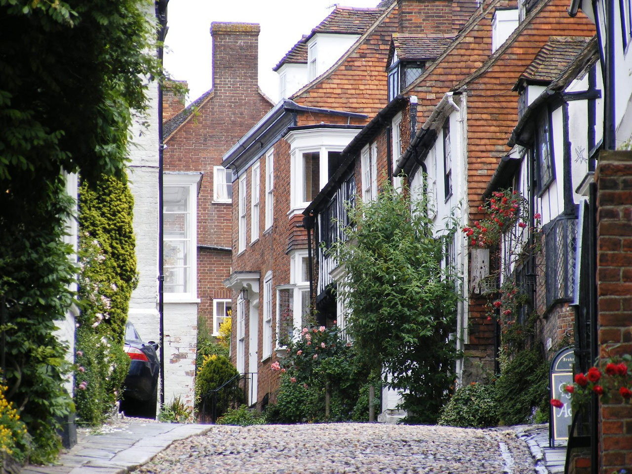 cobbled street vintage free photo