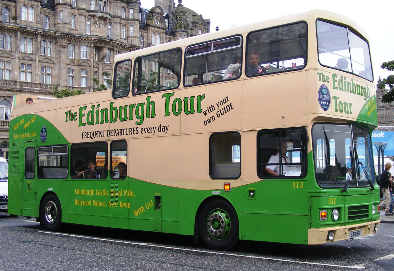 bus tour edinburgh free photo
