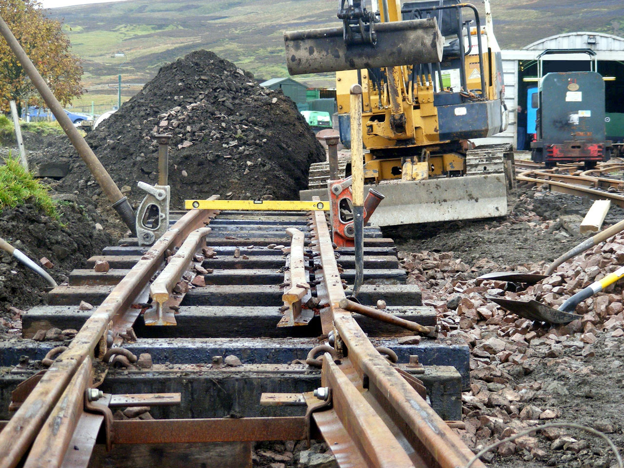 railway tracks trains free photo