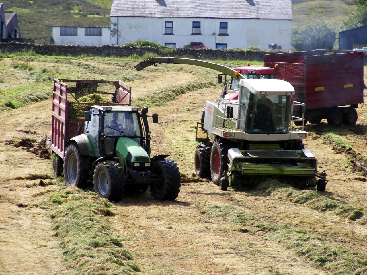 farming tractors fields free photo
