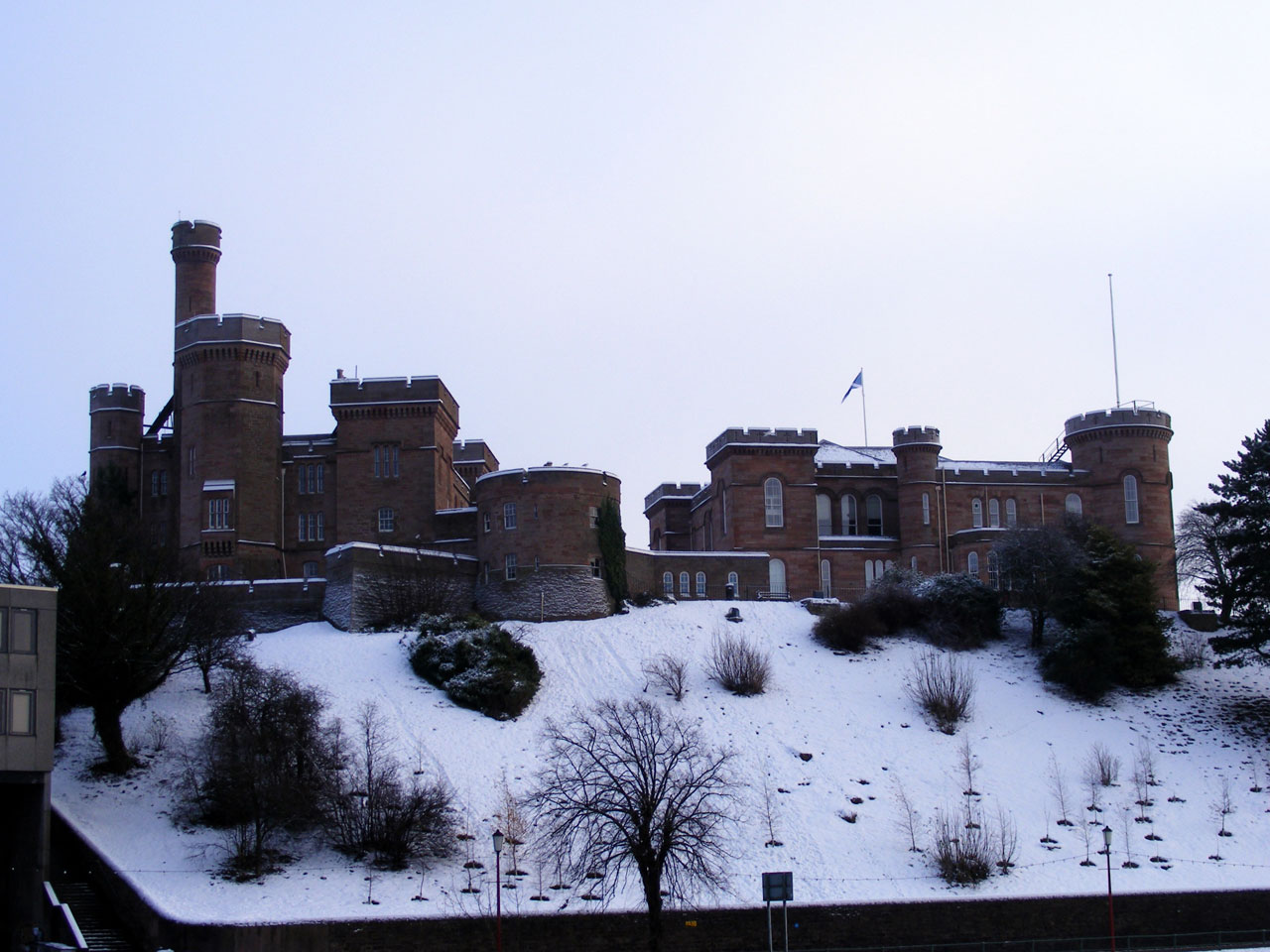 castle architecture snow free photo