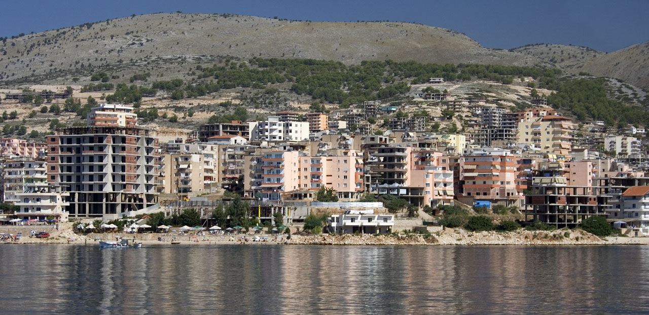 sarande town albania free photo