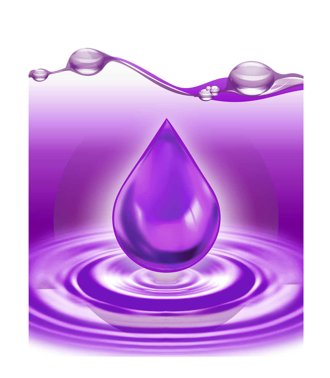 a drop of water lavender free photo