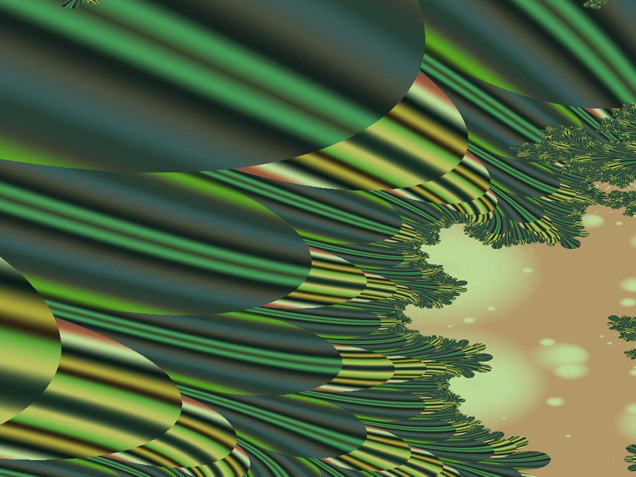 fractal green a feathery sort of green image free photo