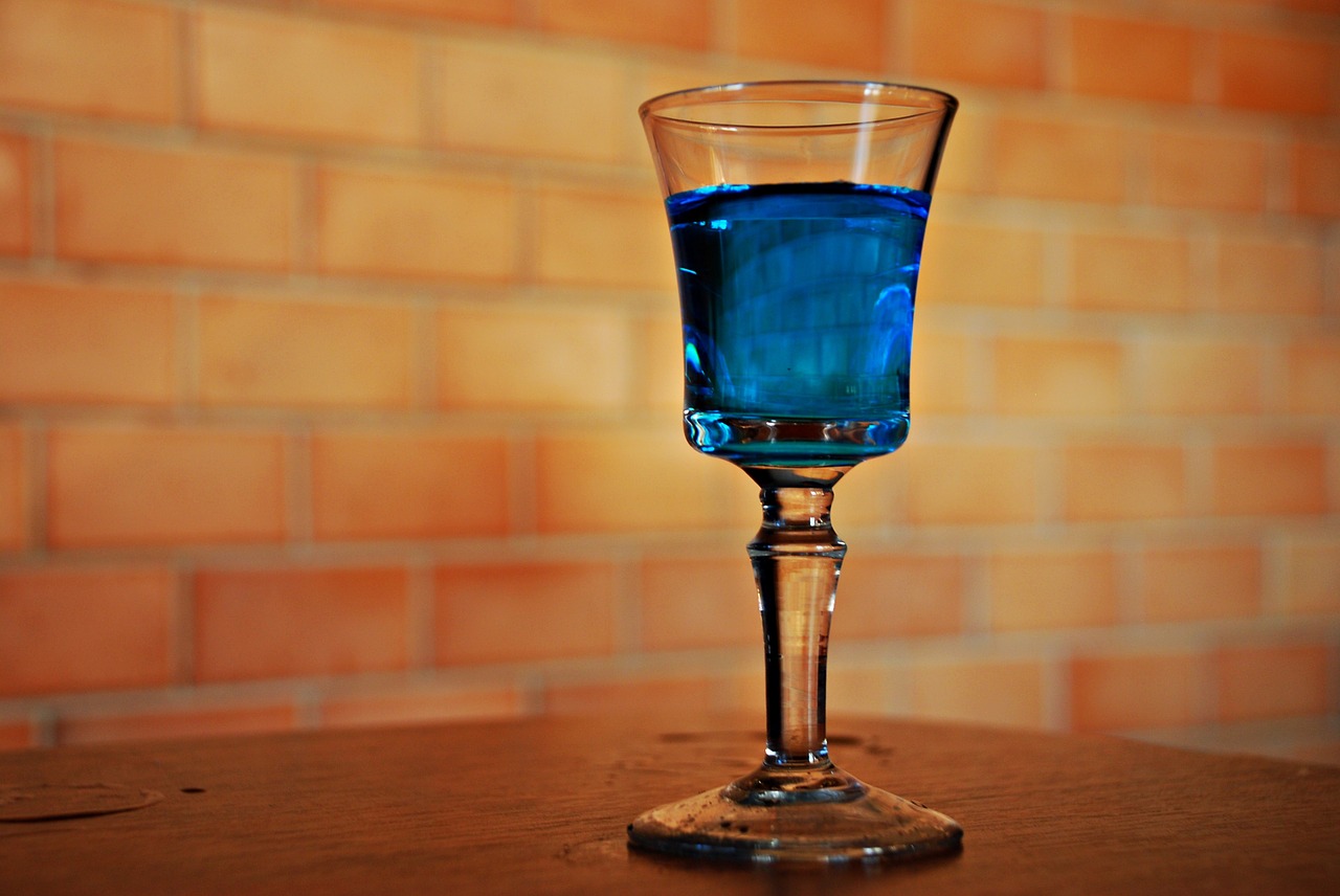 a glass of drink alcohol free photo