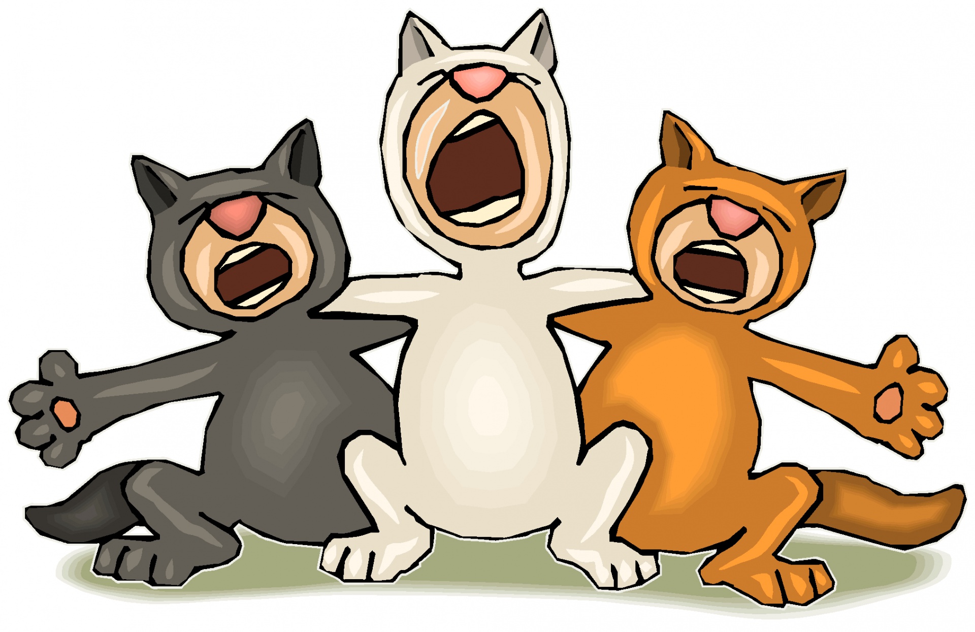 Три кота поют