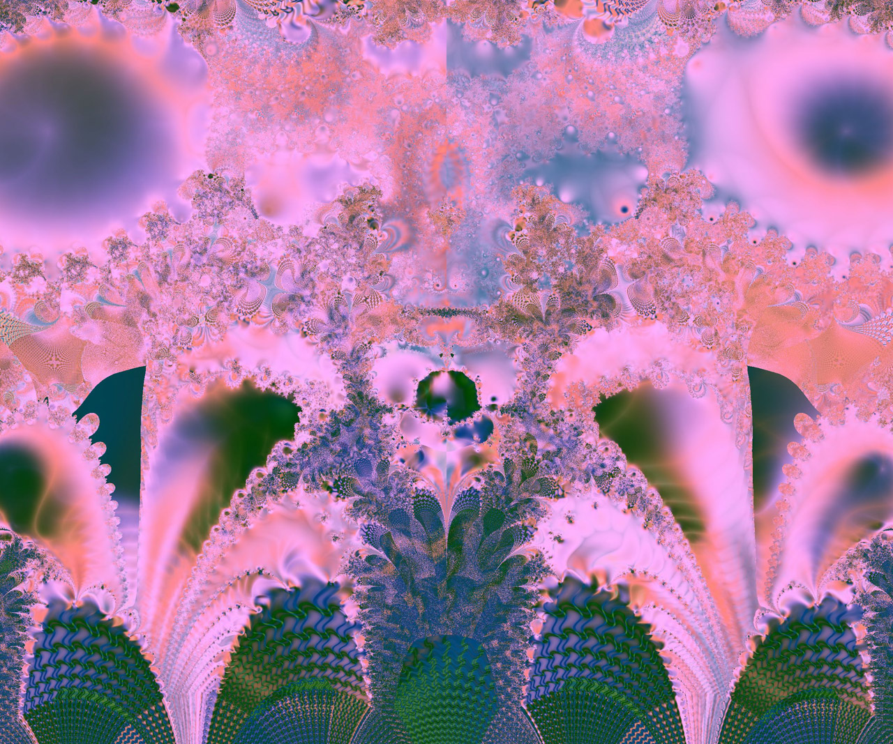 fractal pink a pinkish fractal free photo