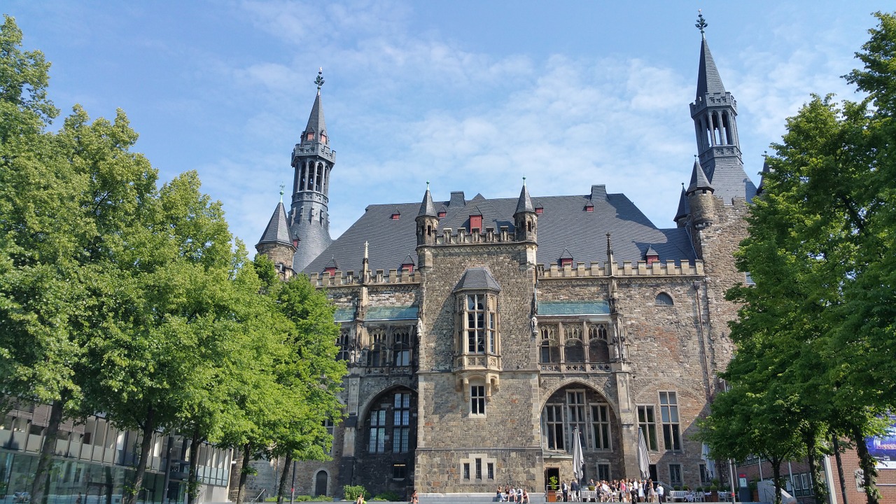 aachen charlemagne city hall free photo