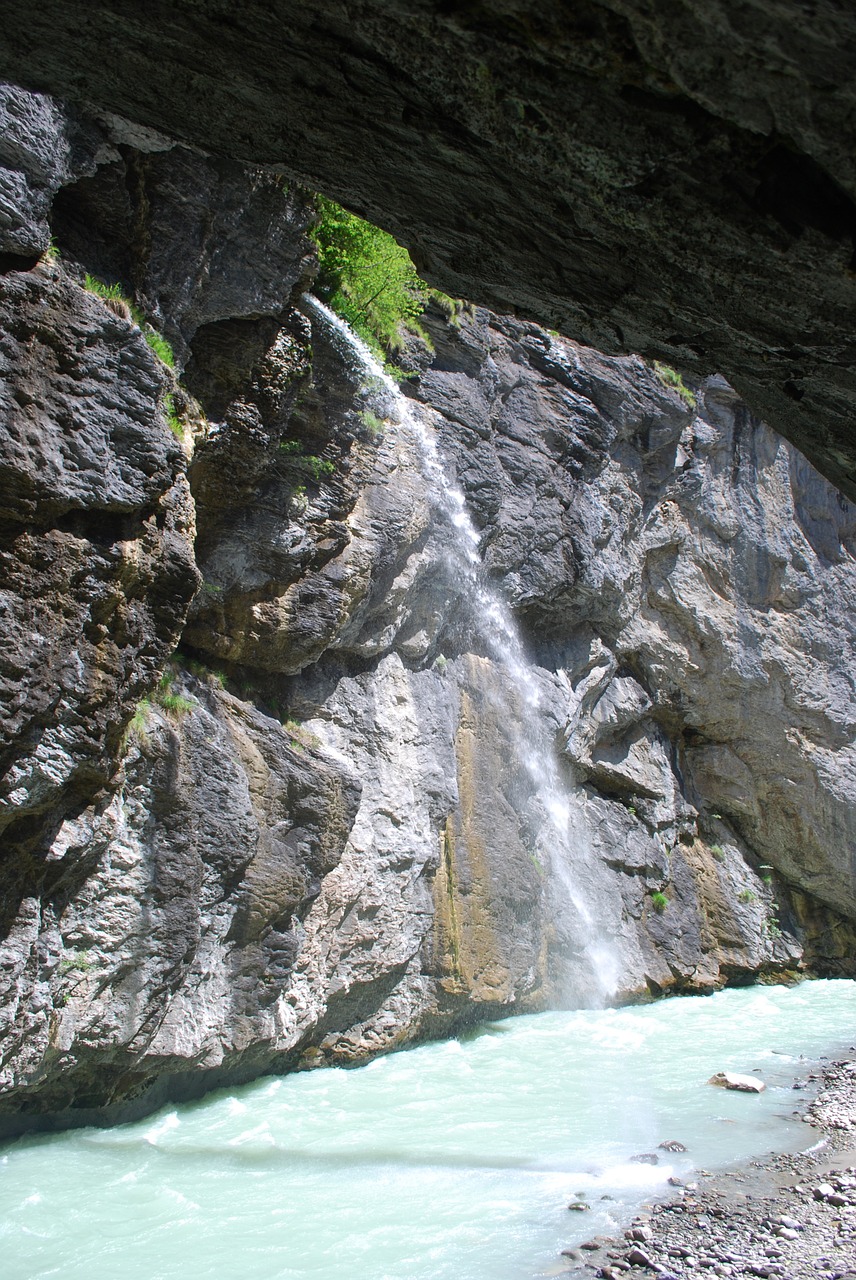 aare gorge waterfall free photo