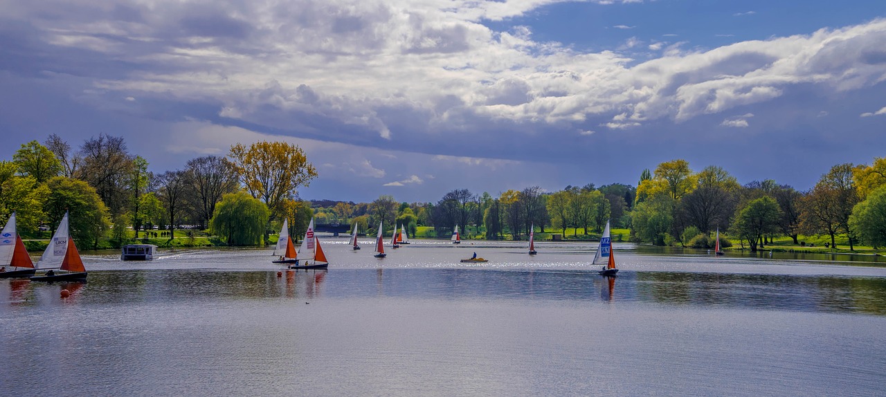 aasee  münster  panorama lake free photo