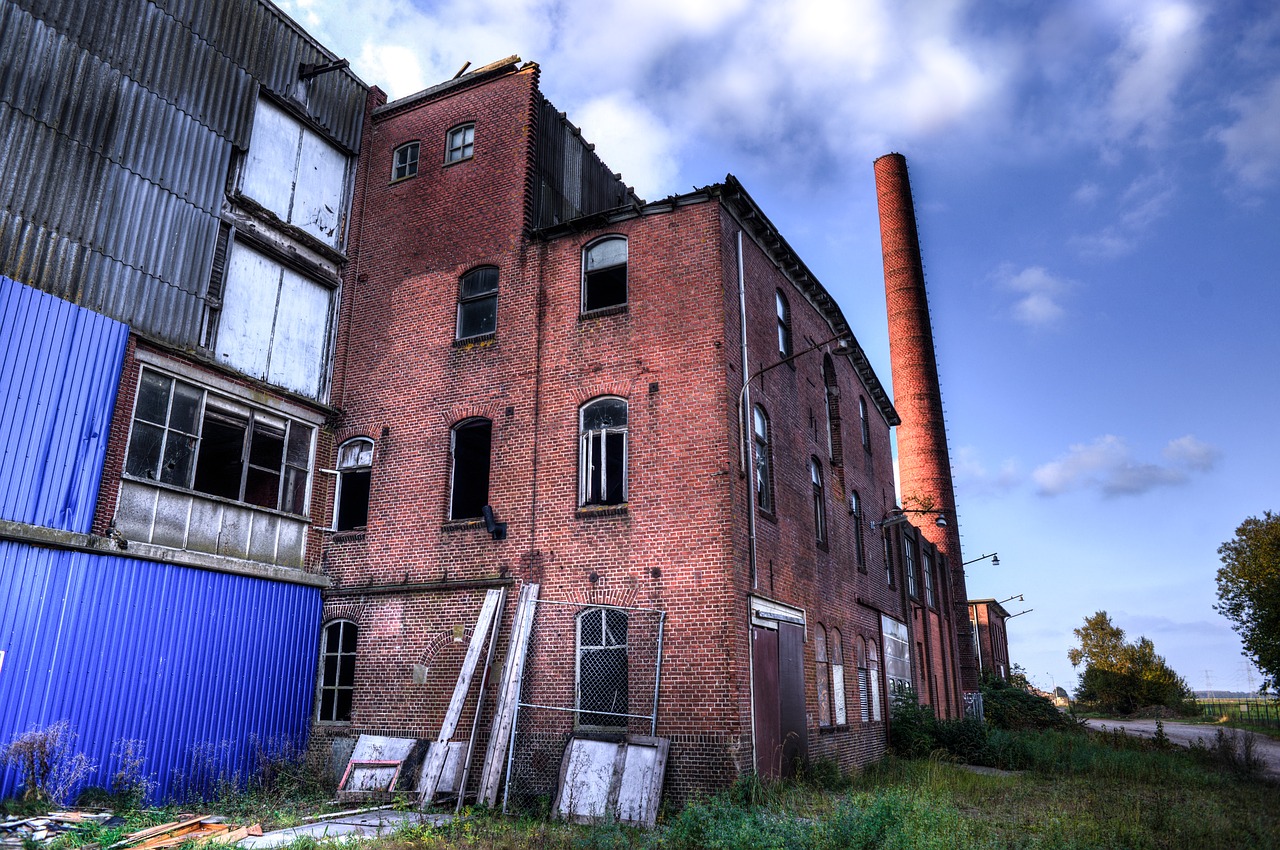 abandonded factory hdr free photo
