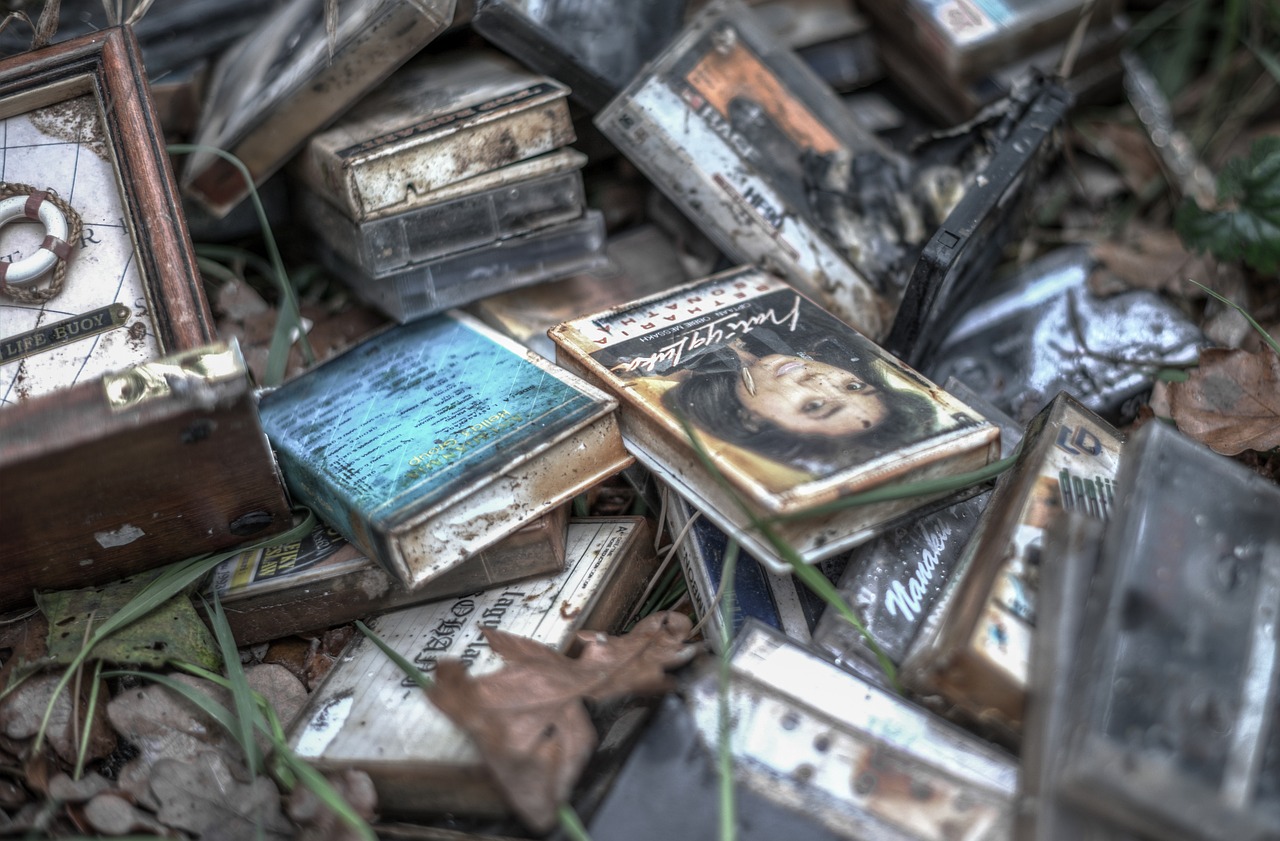 abandoned tapes hdr free photo