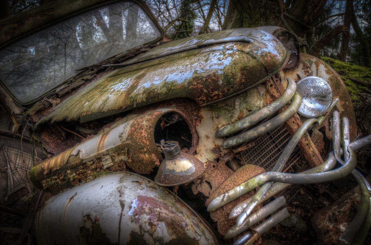 abandoned  car  classic free photo