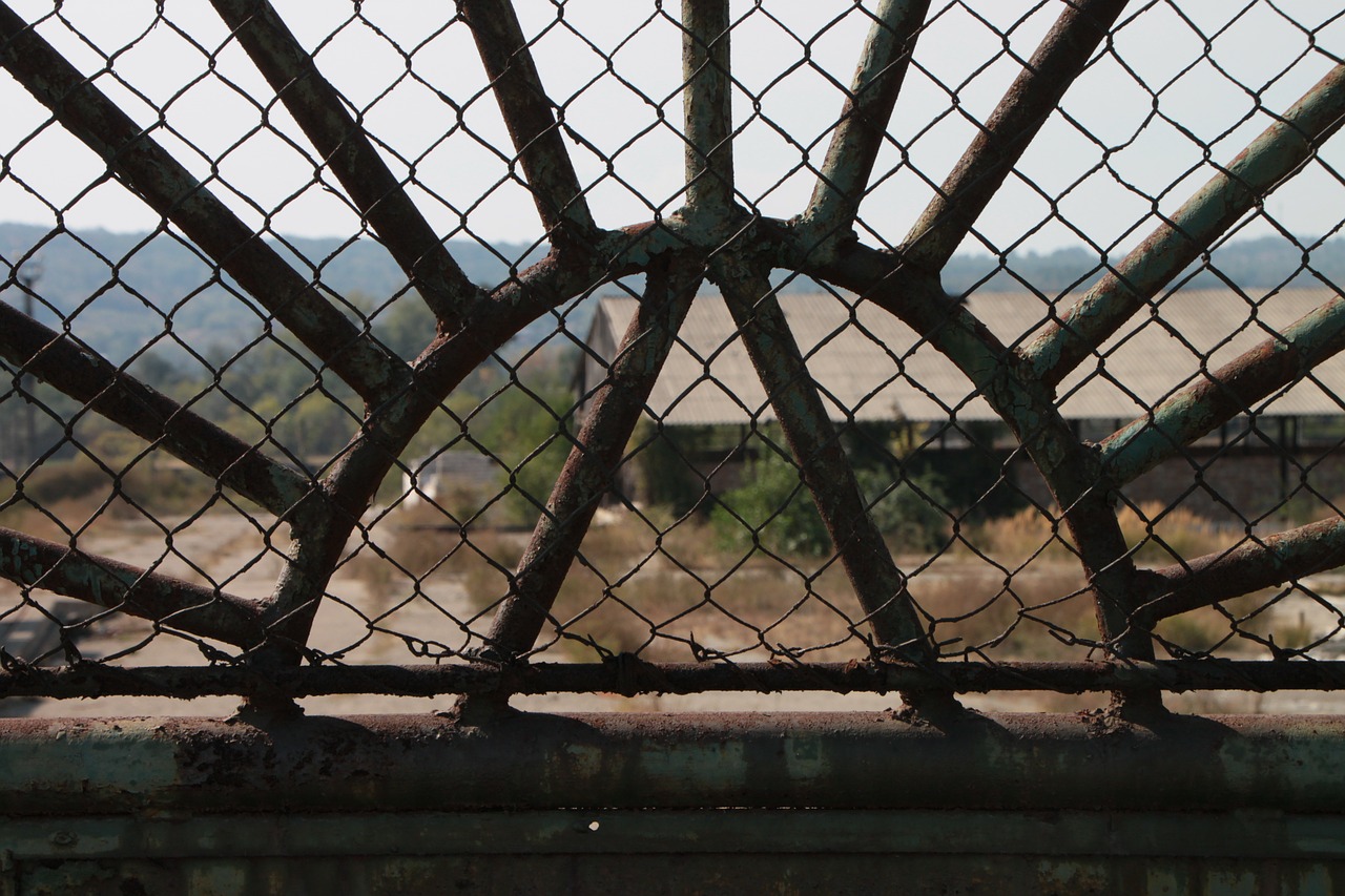 abandoned factories gates free photo
