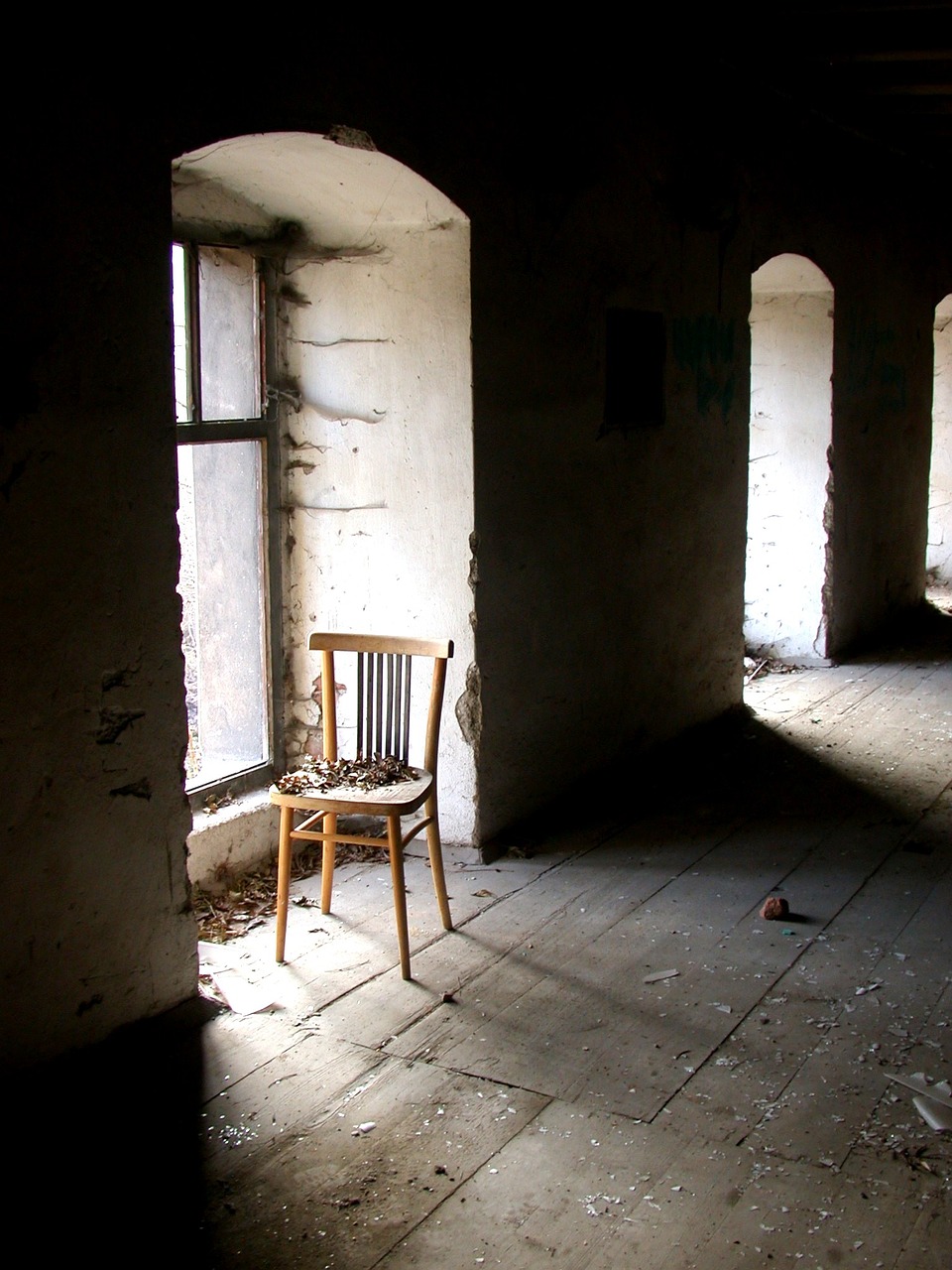 abandoned building window atmosphere free photo