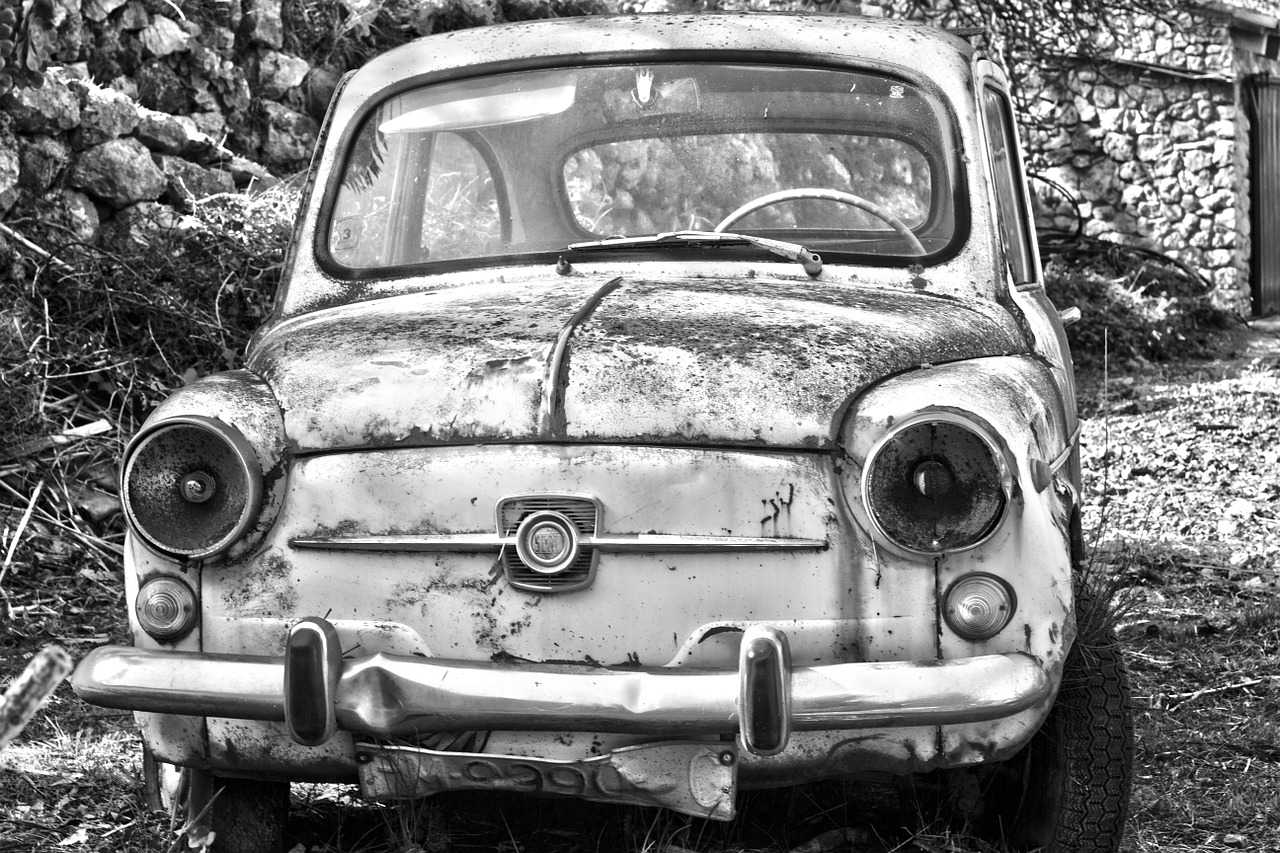 abandoned car antique car car free photo