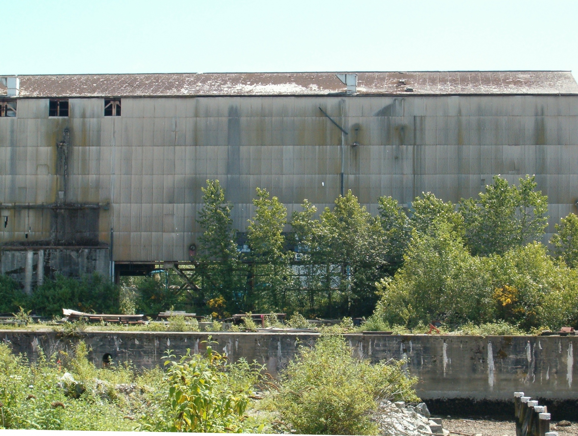 vacant derelict warehouse free photo