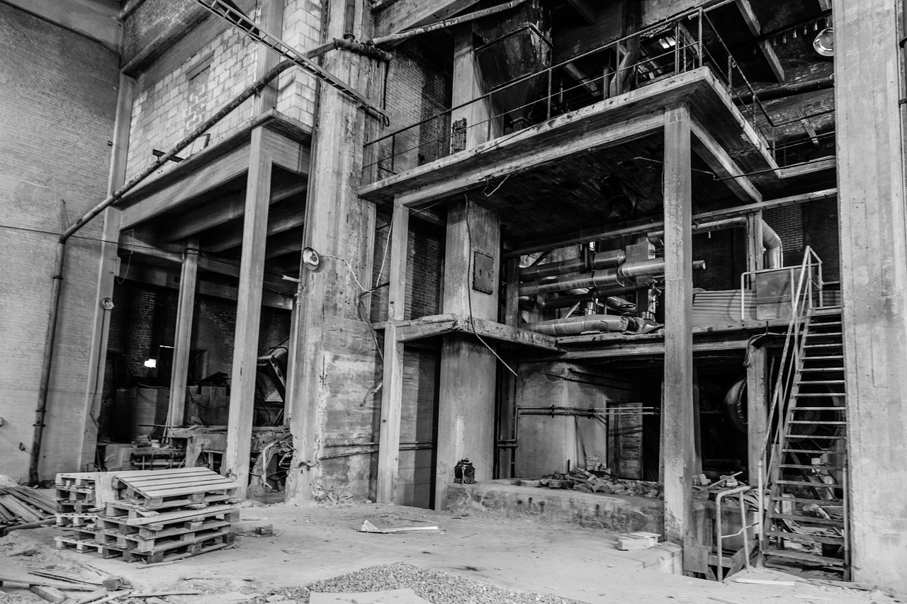 abandoned factory old industrial free photo