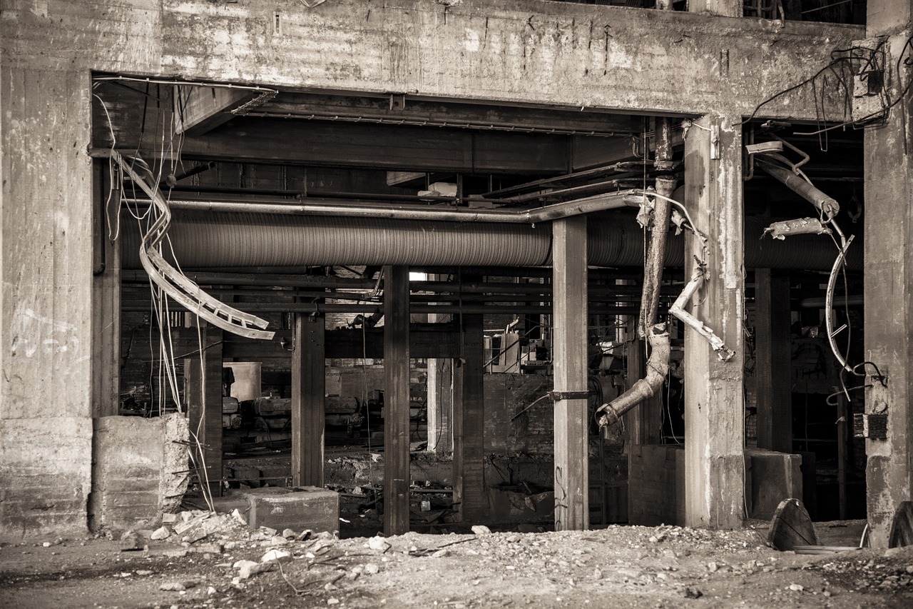abandoned factory empty abandoned free photo