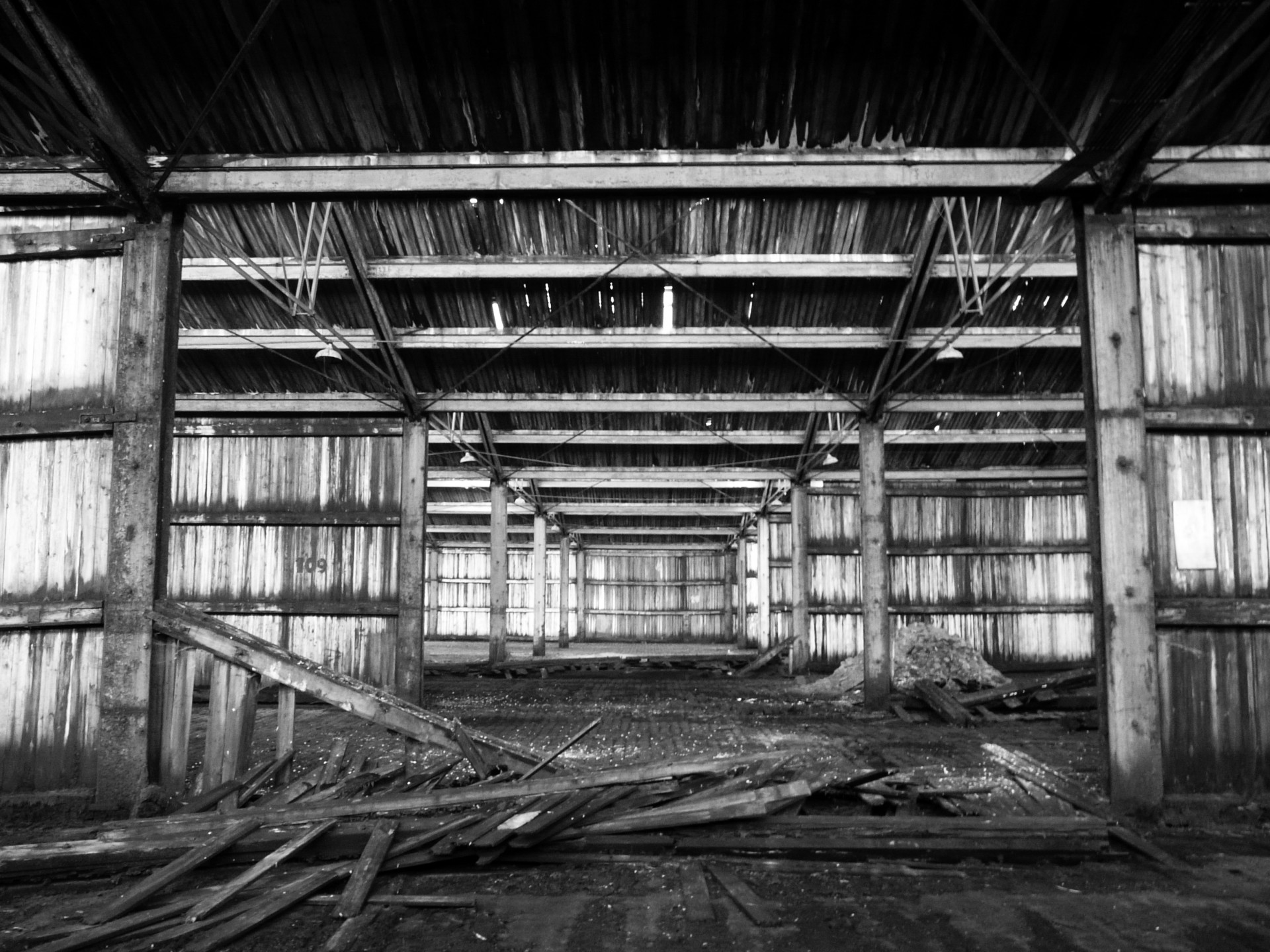 abandoned hangar warehouse free photo