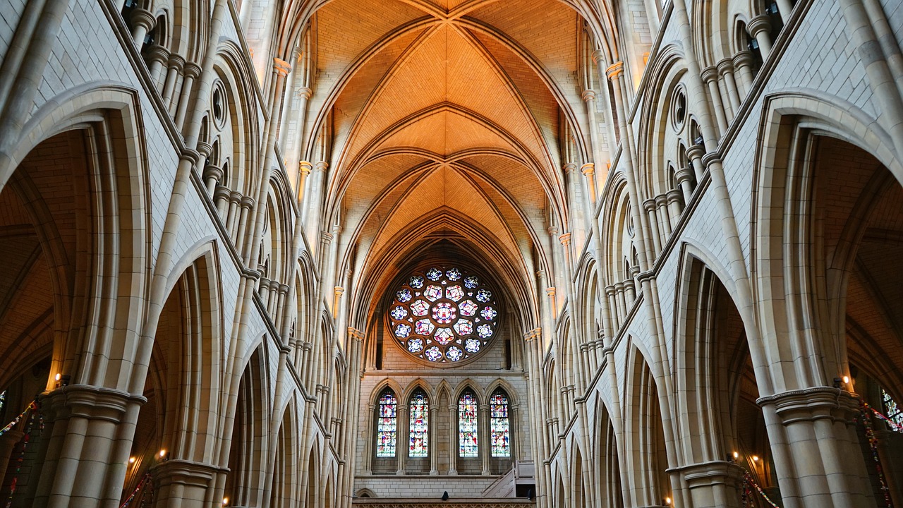 abbey arches architecture free photo