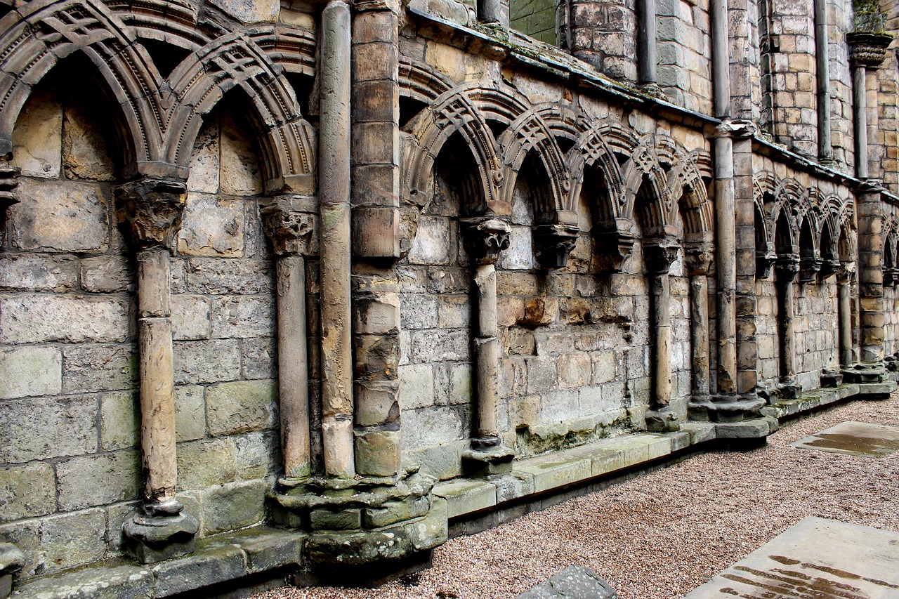 abbey columns church free photo