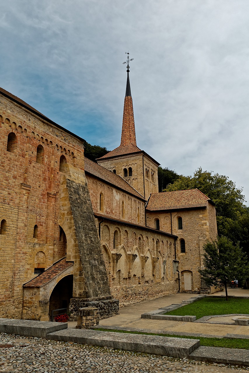 abbey romaimoutier switzerland free photo