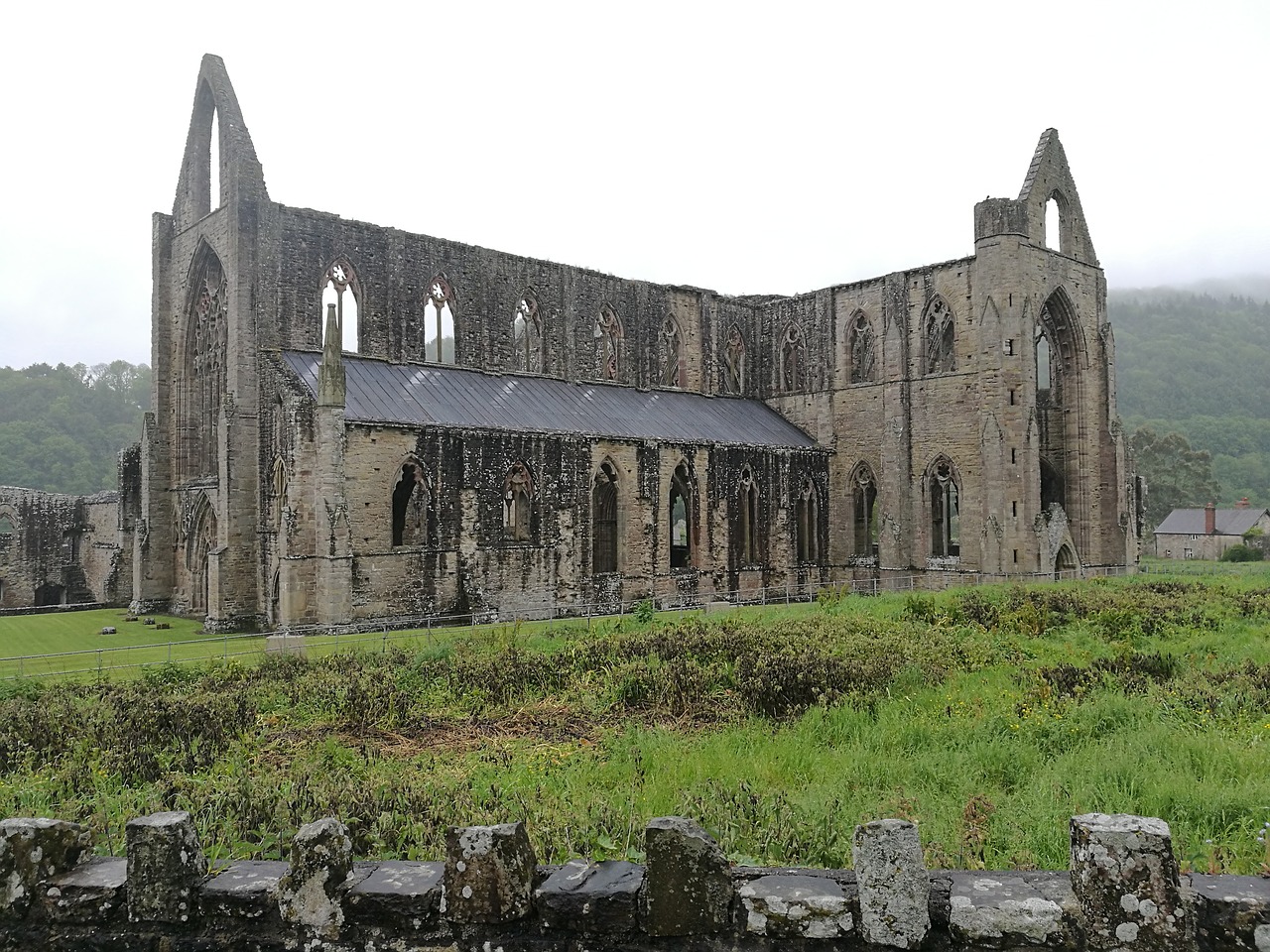 abbey tintern spooky free photo