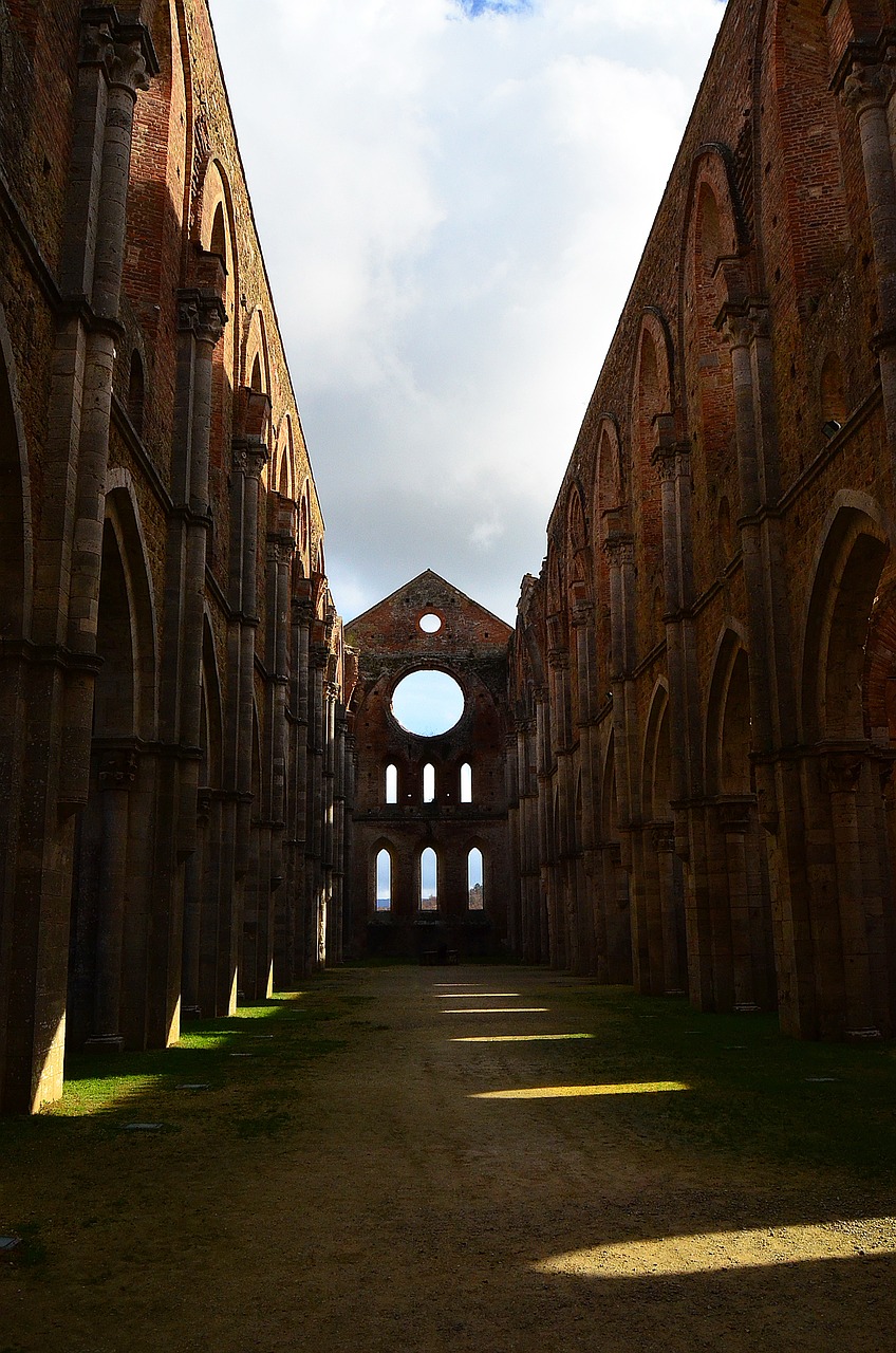 abbey san galliano summer an abandoned free photo