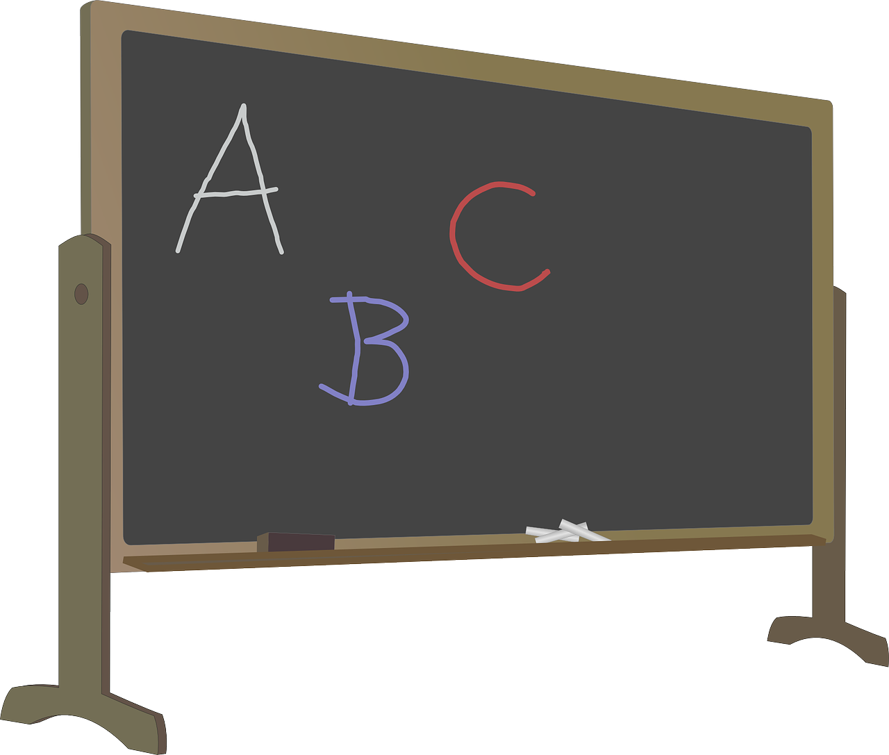 abc alphabet blackboard free photo