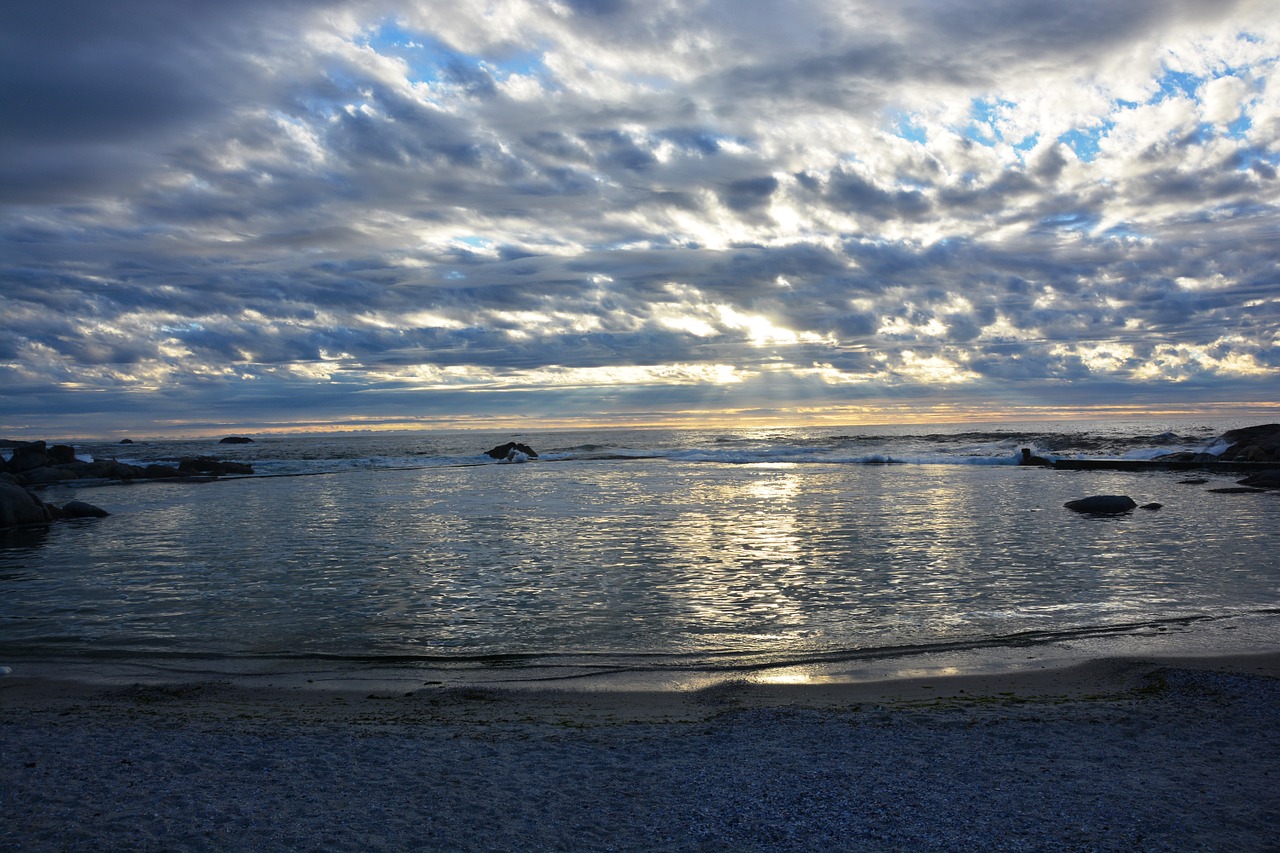 abendstimmung sea clouds free photo