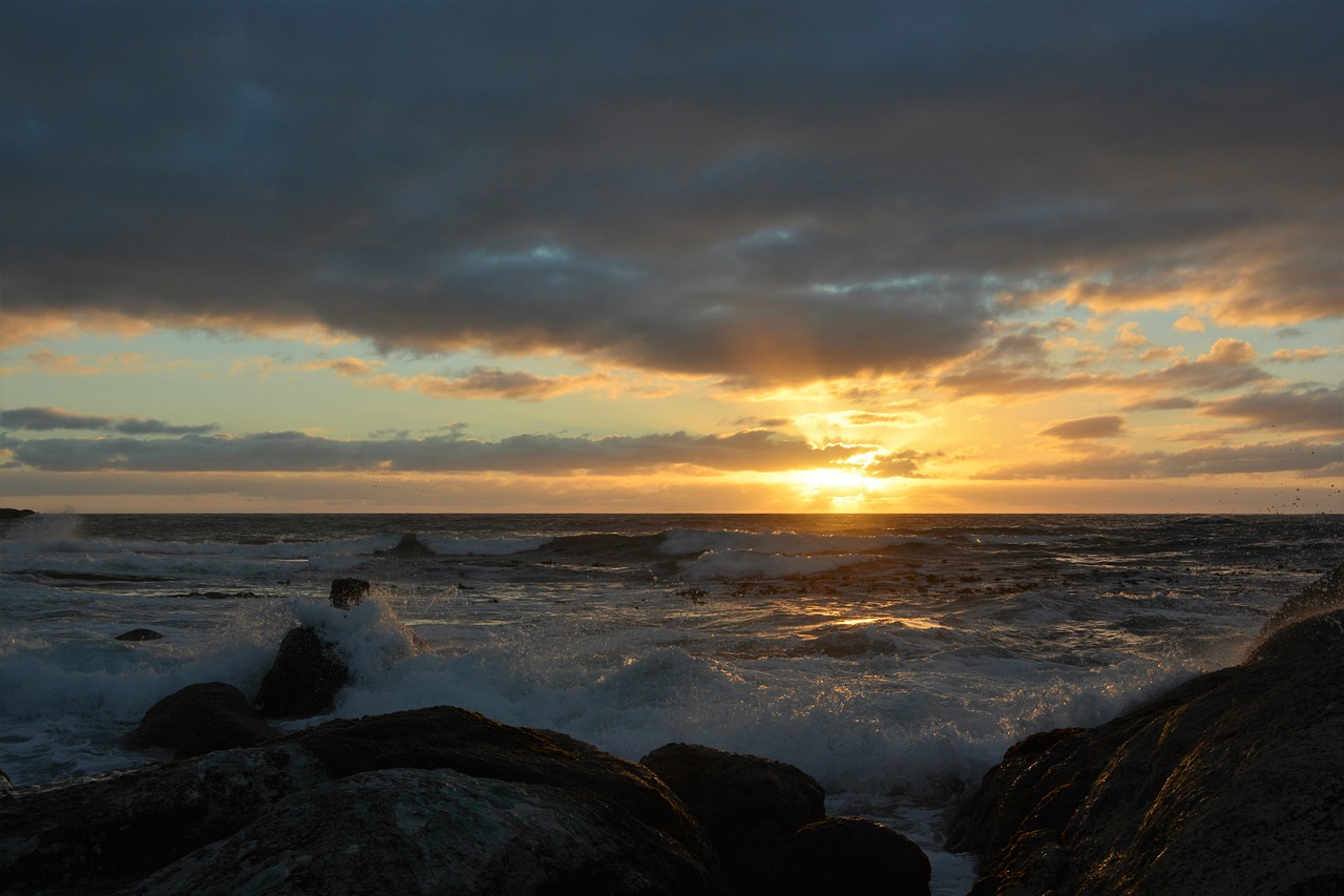 abendstimmung sunset sea free photo