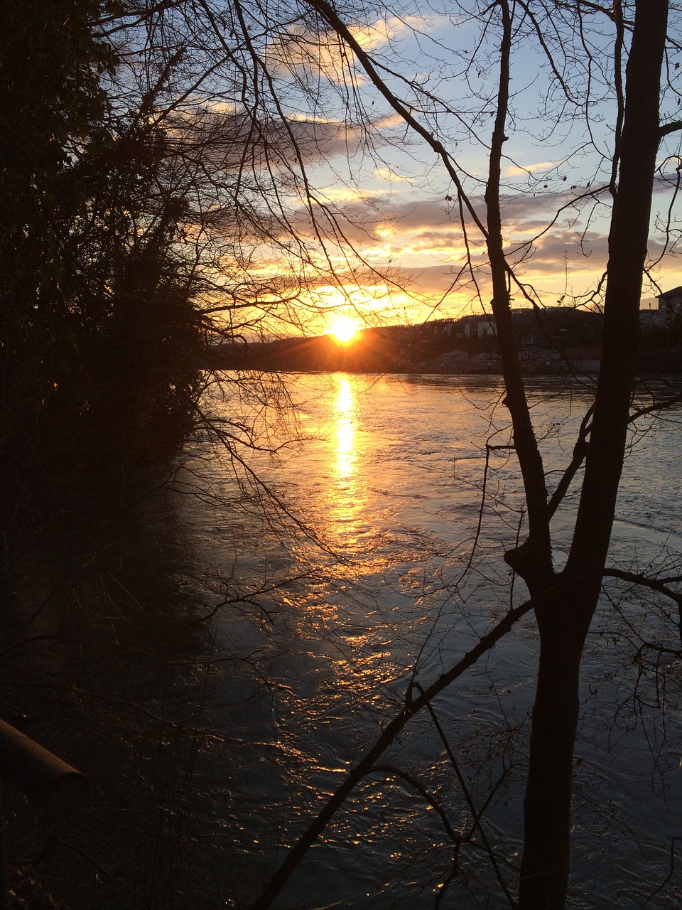 abendstimmung river water free photo