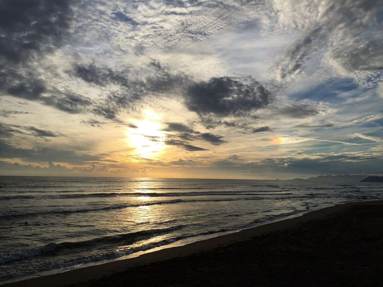 abendstimmung sea surf free photo