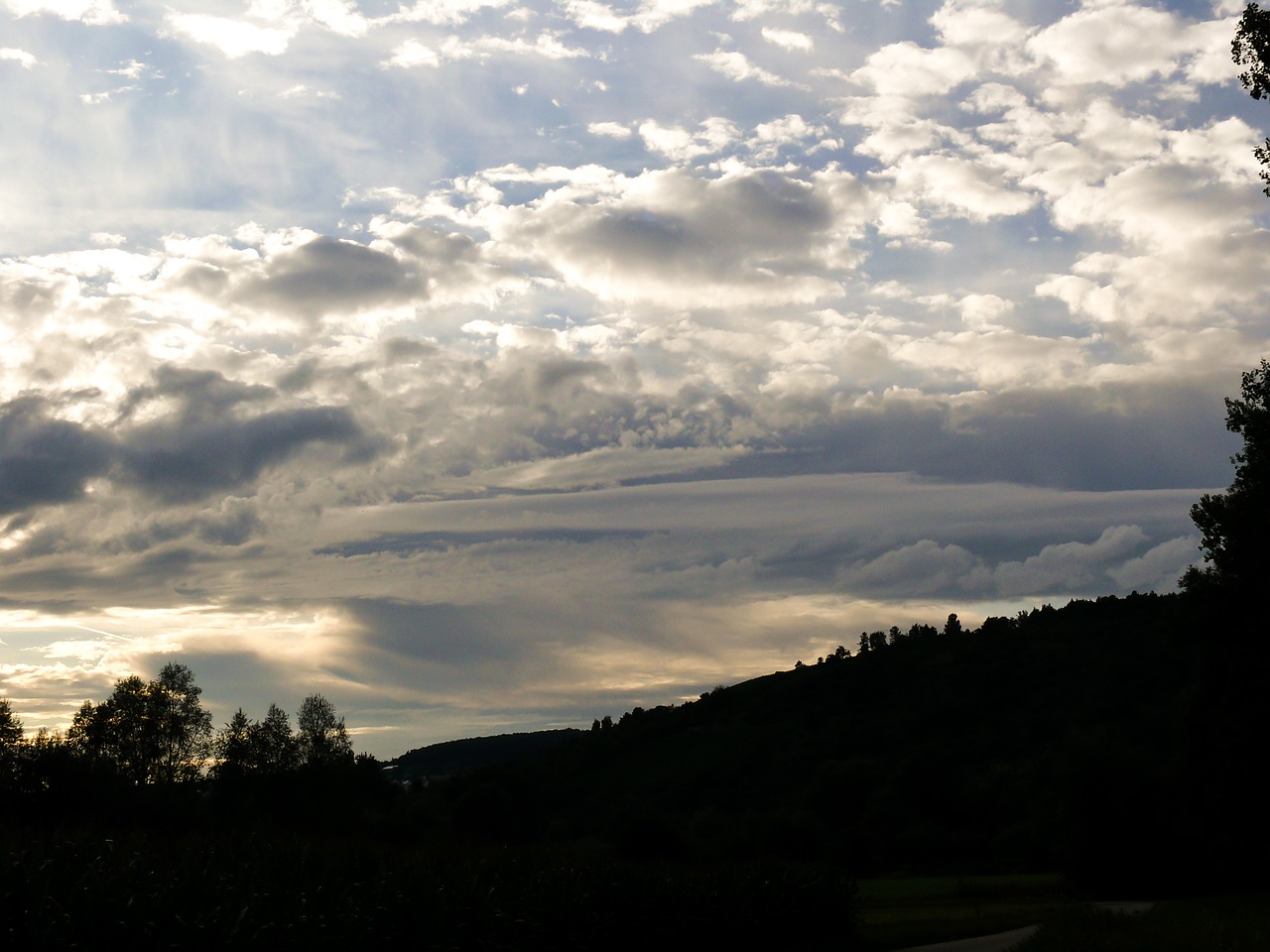 abendstimmung sky clouds free photo