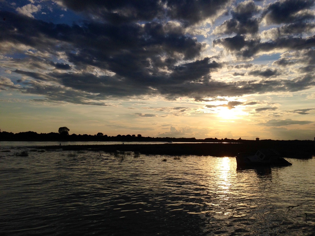 abendstimmung clouds on sea adriatic sea free photo