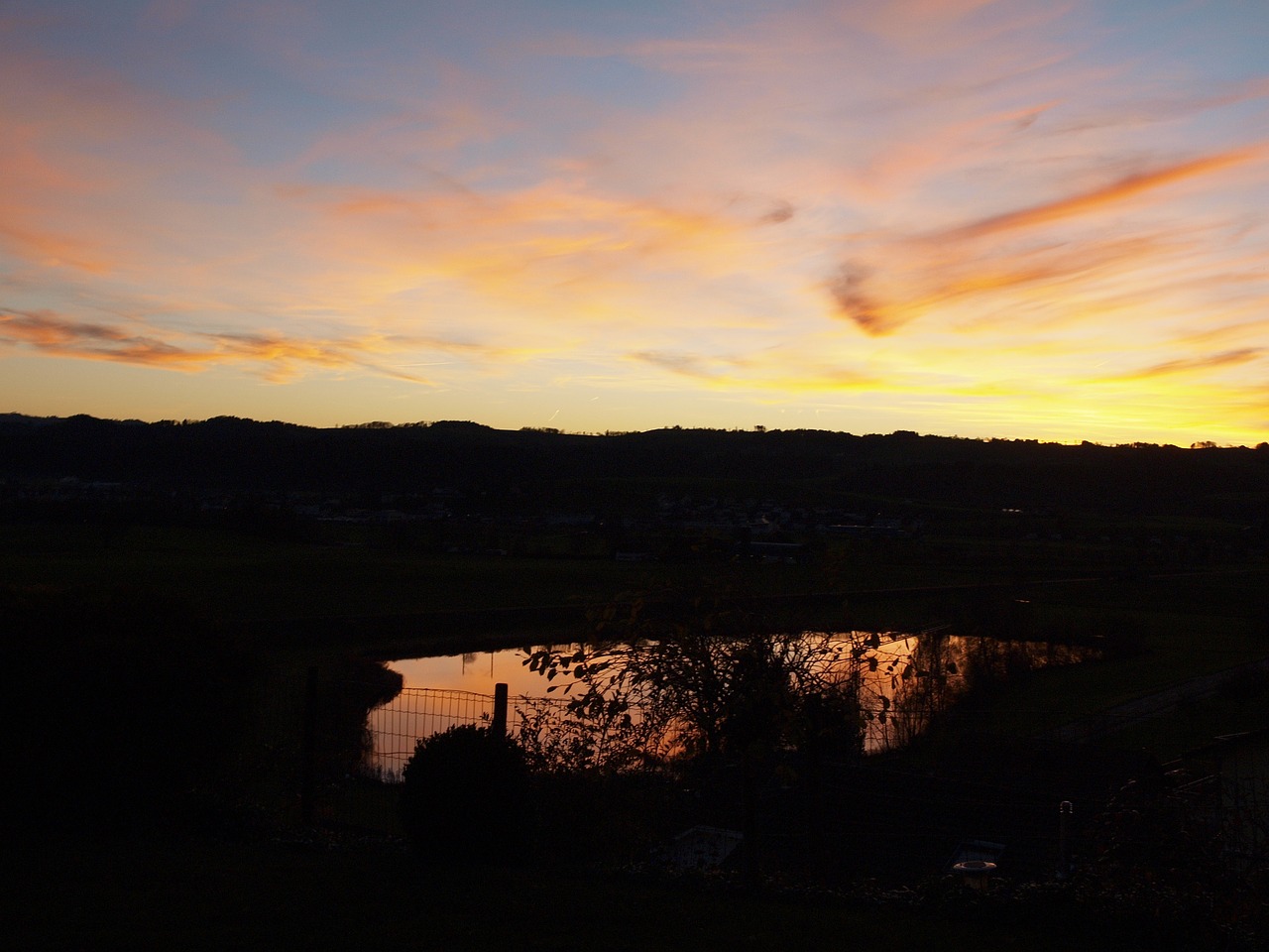 abendstimmung sunset clouds free photo